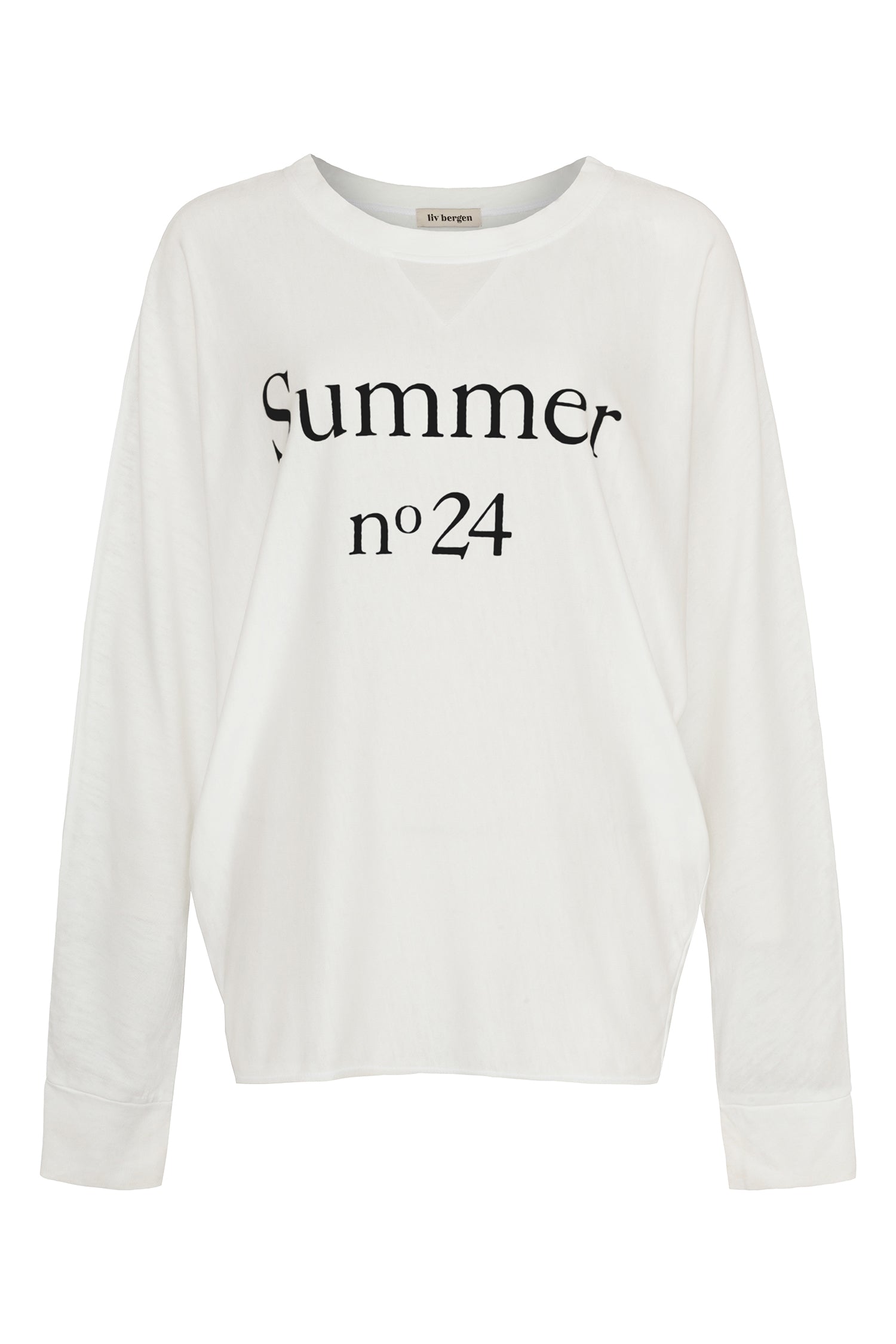 Liv Bergen Longsleeve n°24 in white / black