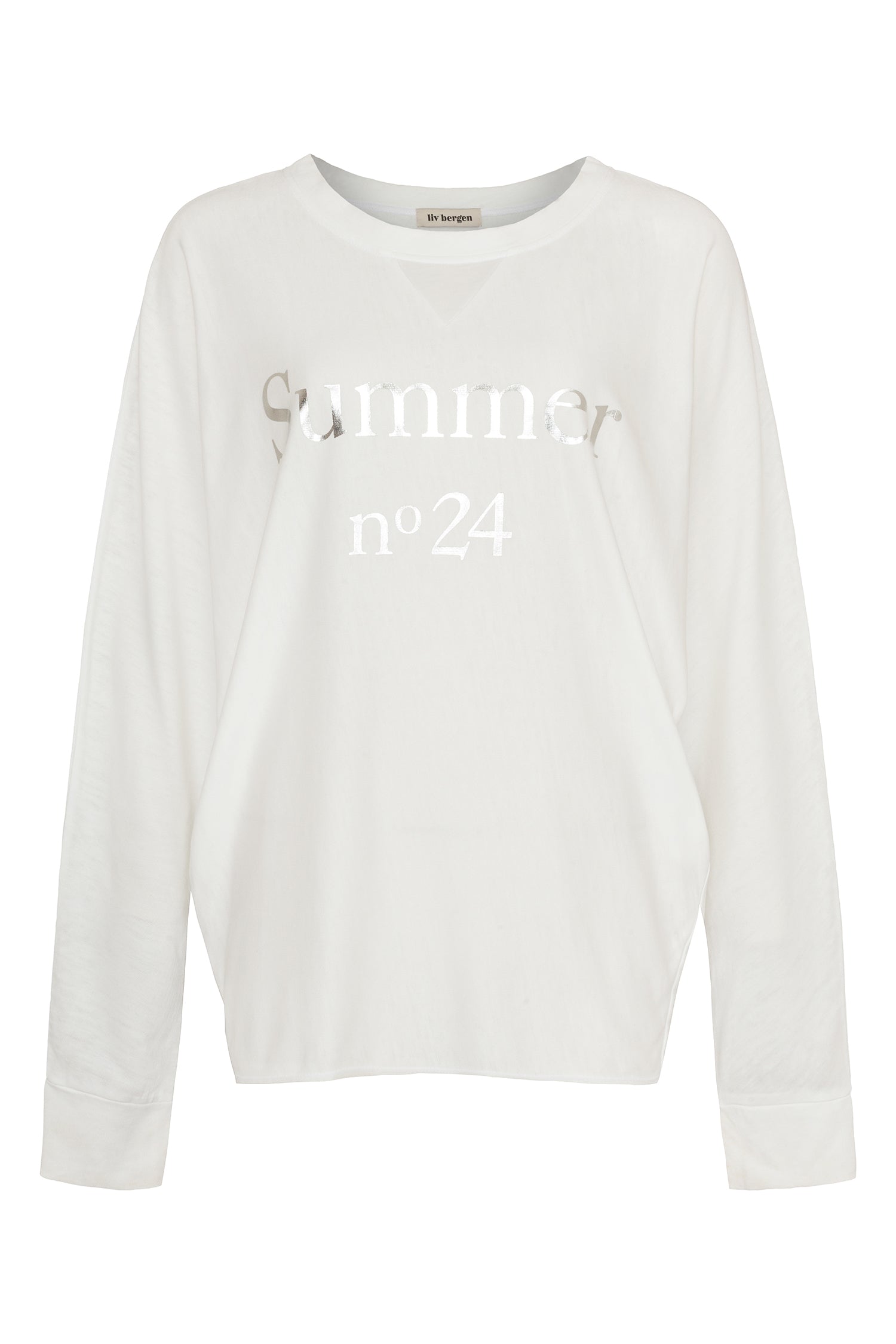 Liv Bergen Longsleeve n°24 in white / silver