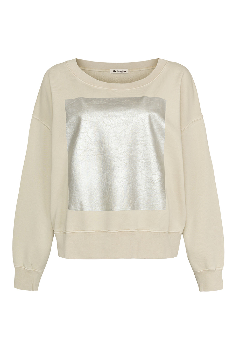 Liv Bergen Sweater square "100% Organic Cotton" in buttercreme