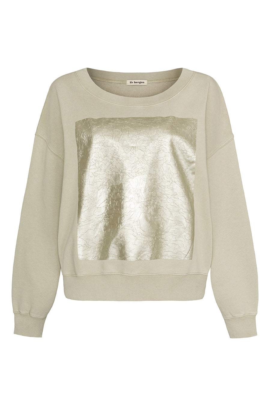 Liv Bergen Sweater square "100% Organic Cotton" in sand