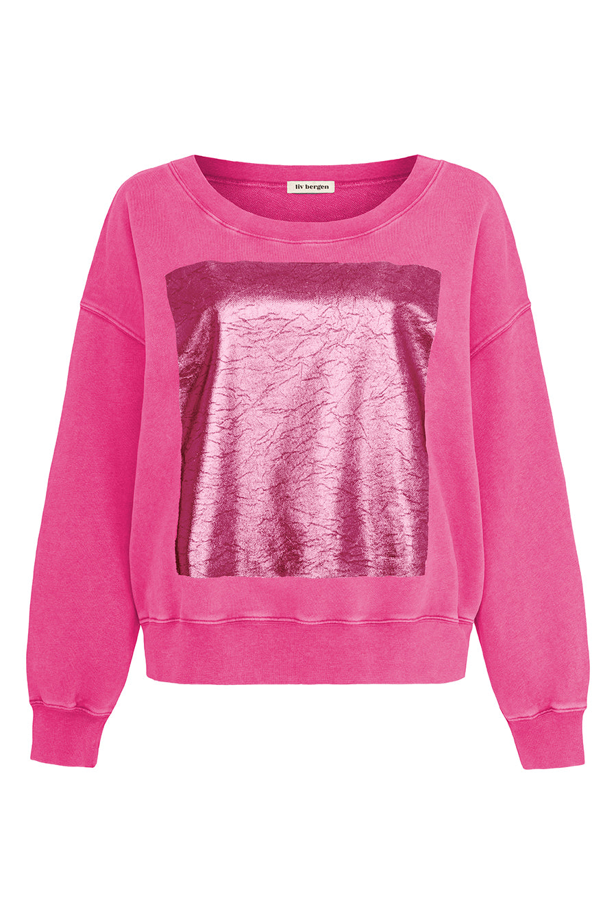 Liv Bergen Sweater square "100% Organic Cotton" in rose