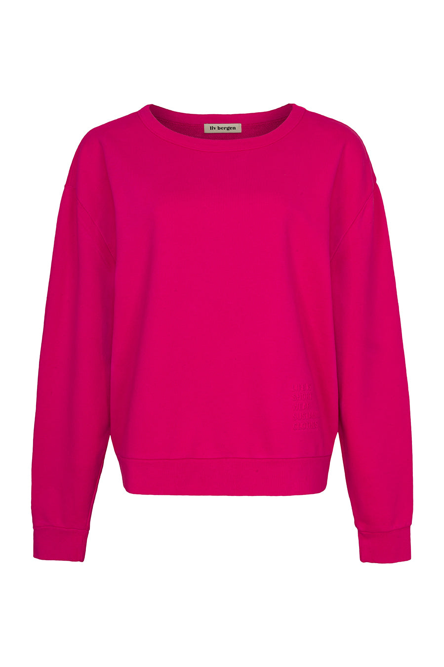 Liv Bergen Sweater Organic in fuchsia