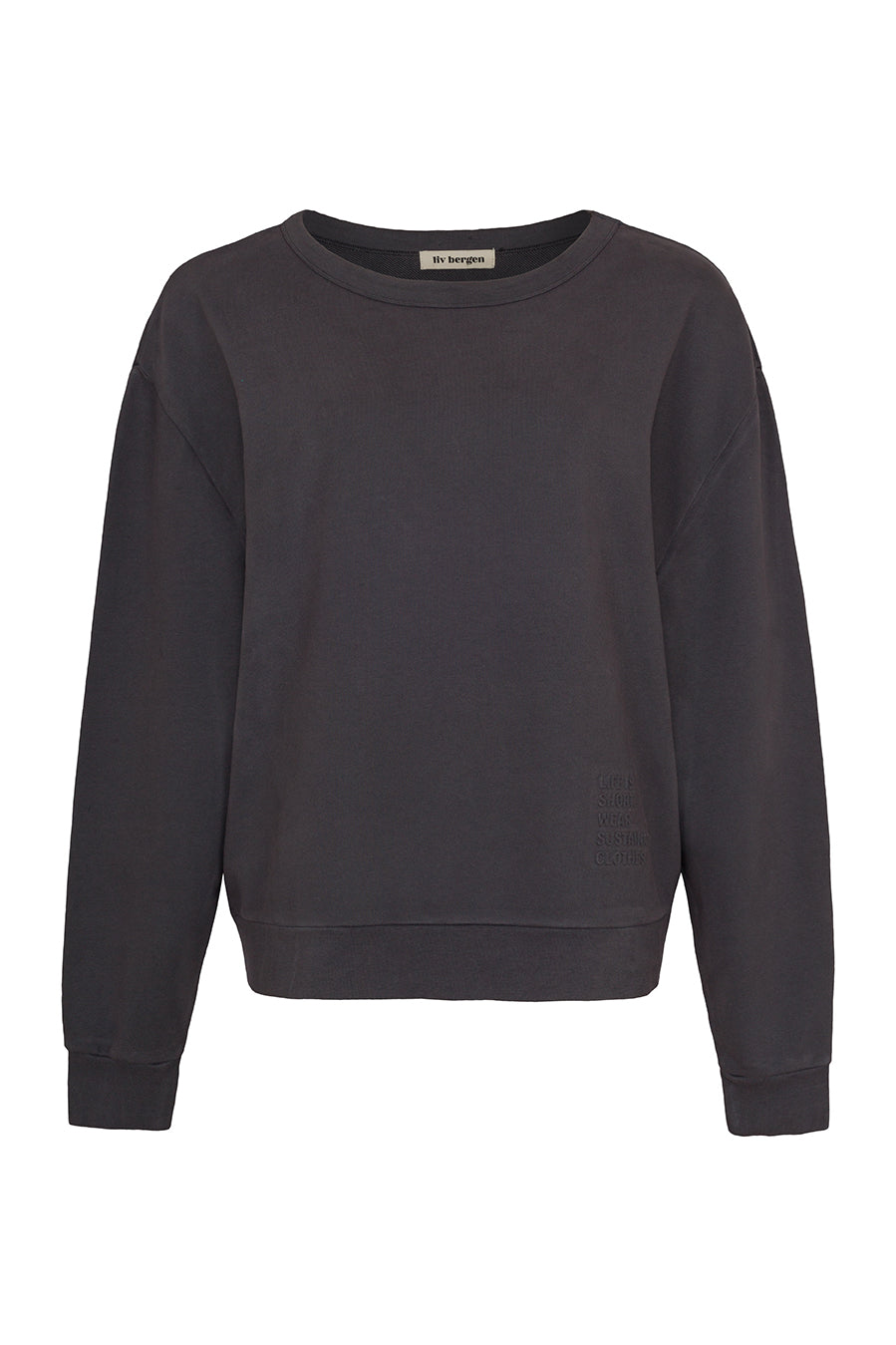 Liv Bergen Sweater Organic in volcanic ash