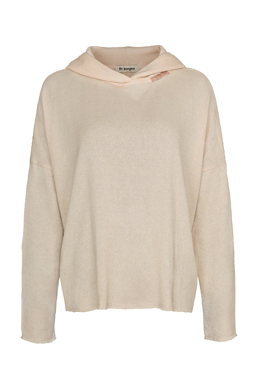 Liv Bergen Hoodie Knit in creme