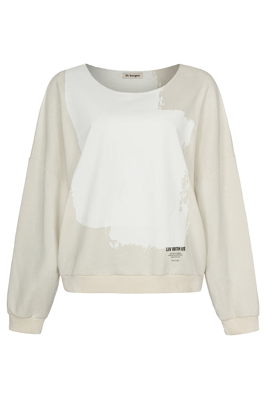 Liv Bergen Sweater Painted in offwhite