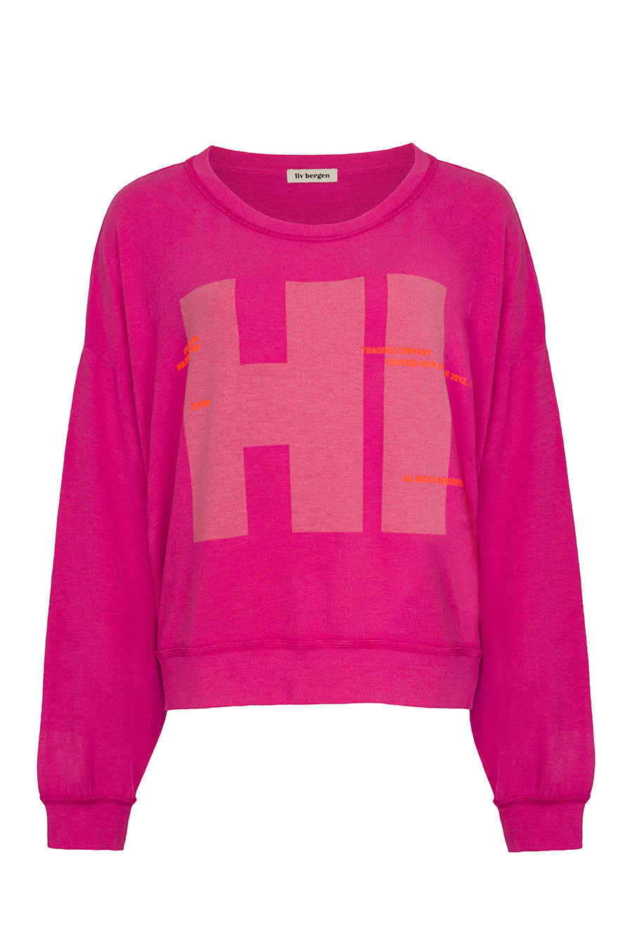 Liv Bergen Sweater HI in raspberry