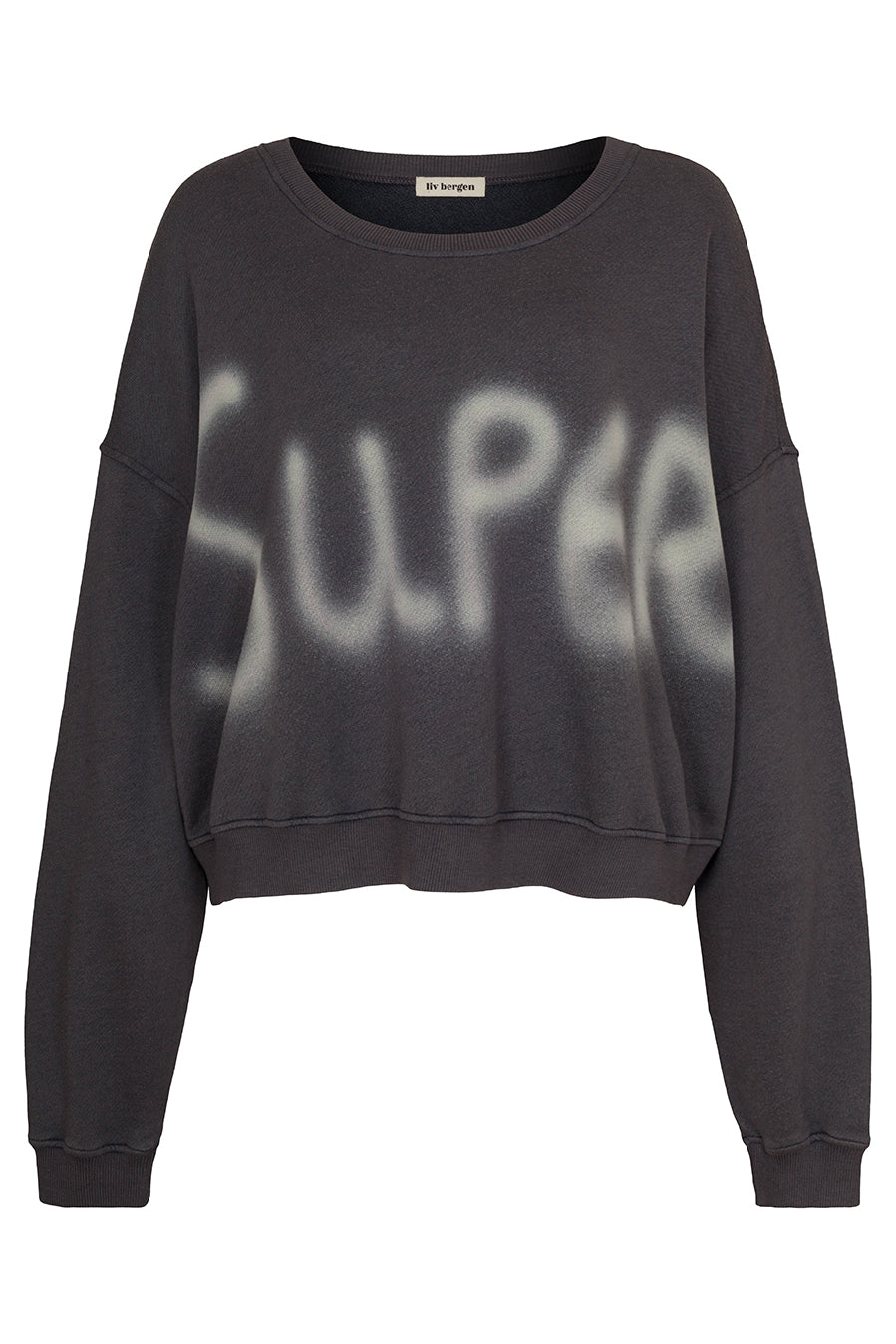 Liv Bergen Sweater Bleached in charcoal