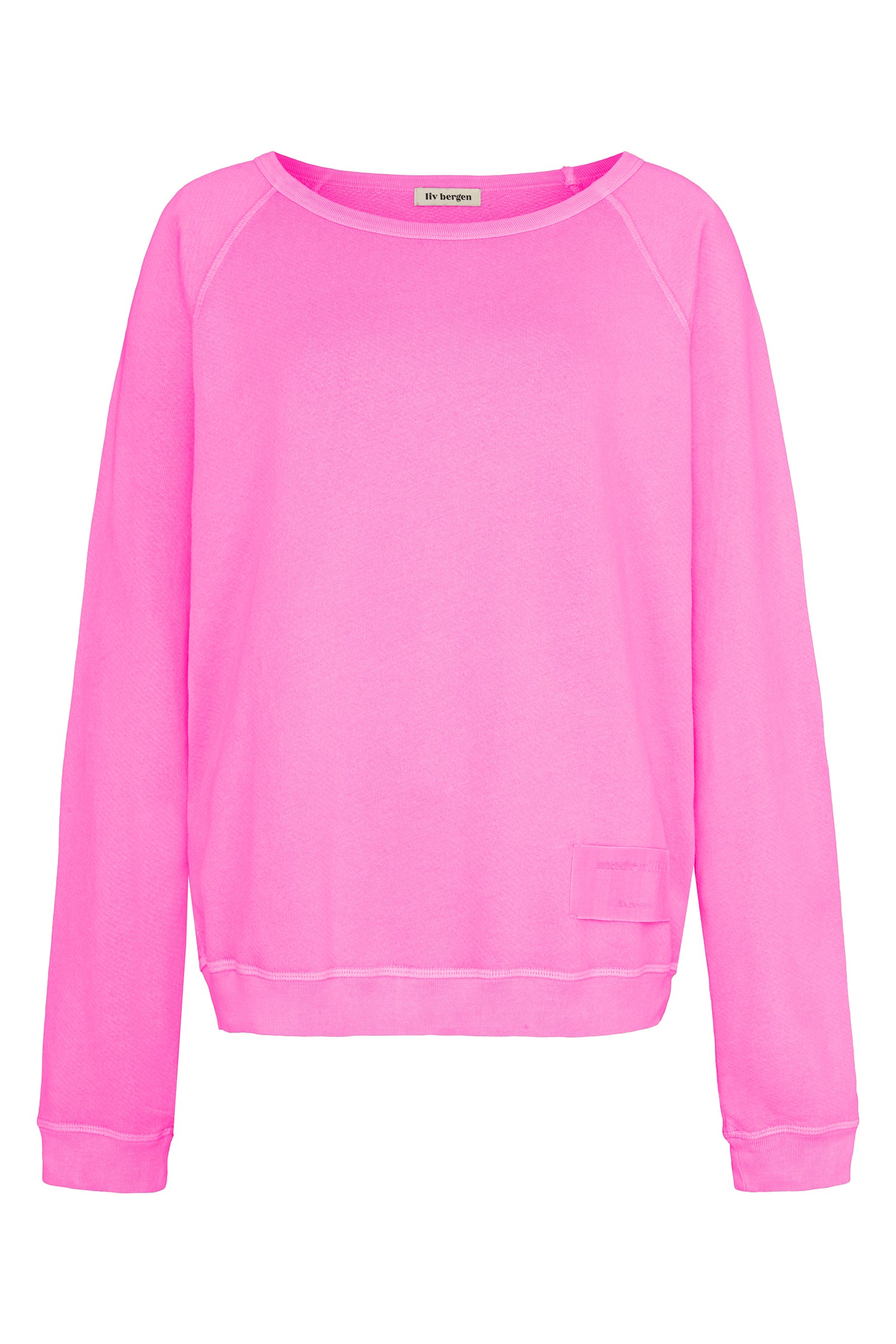 Liv Bergen Sweater Organic in neon pink