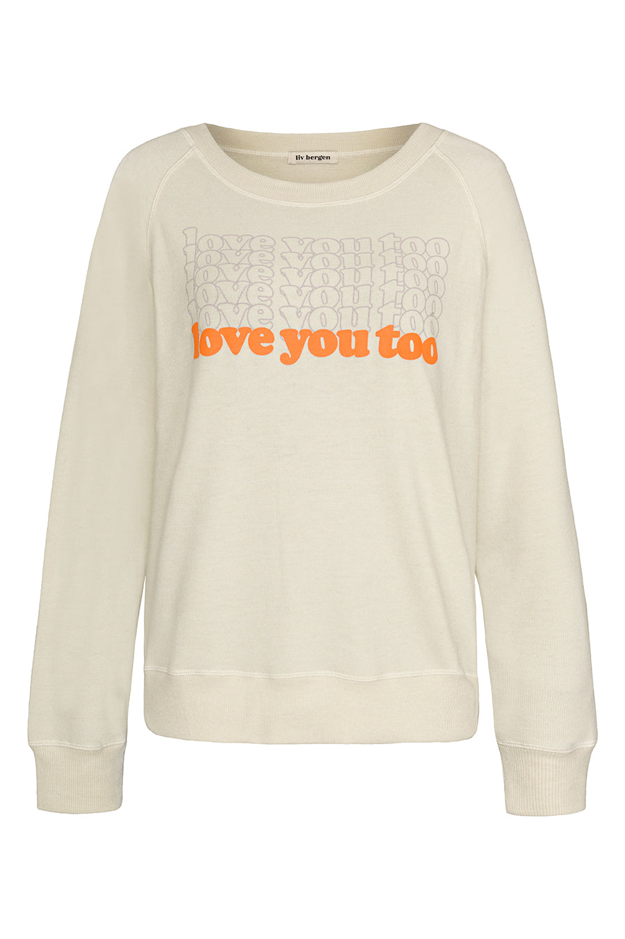 Liv Bergen Sweater LOVE in silver