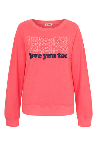 Sweater LOVE in rose sharon