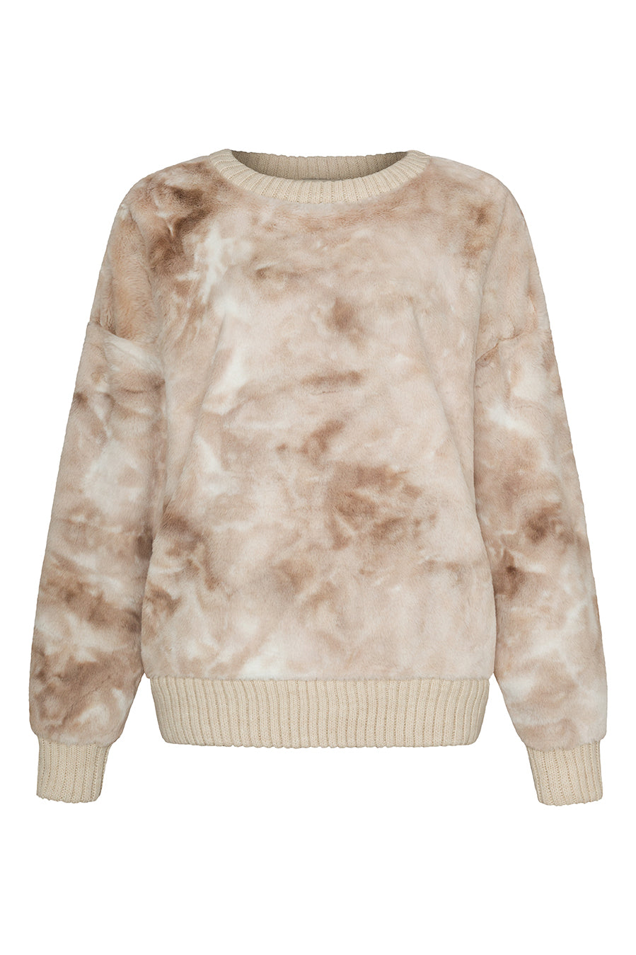 Liv Bergen Sweater Soft in beige batik