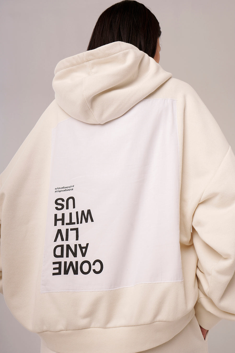 Liv Bergen Hoodie Come in offwhite