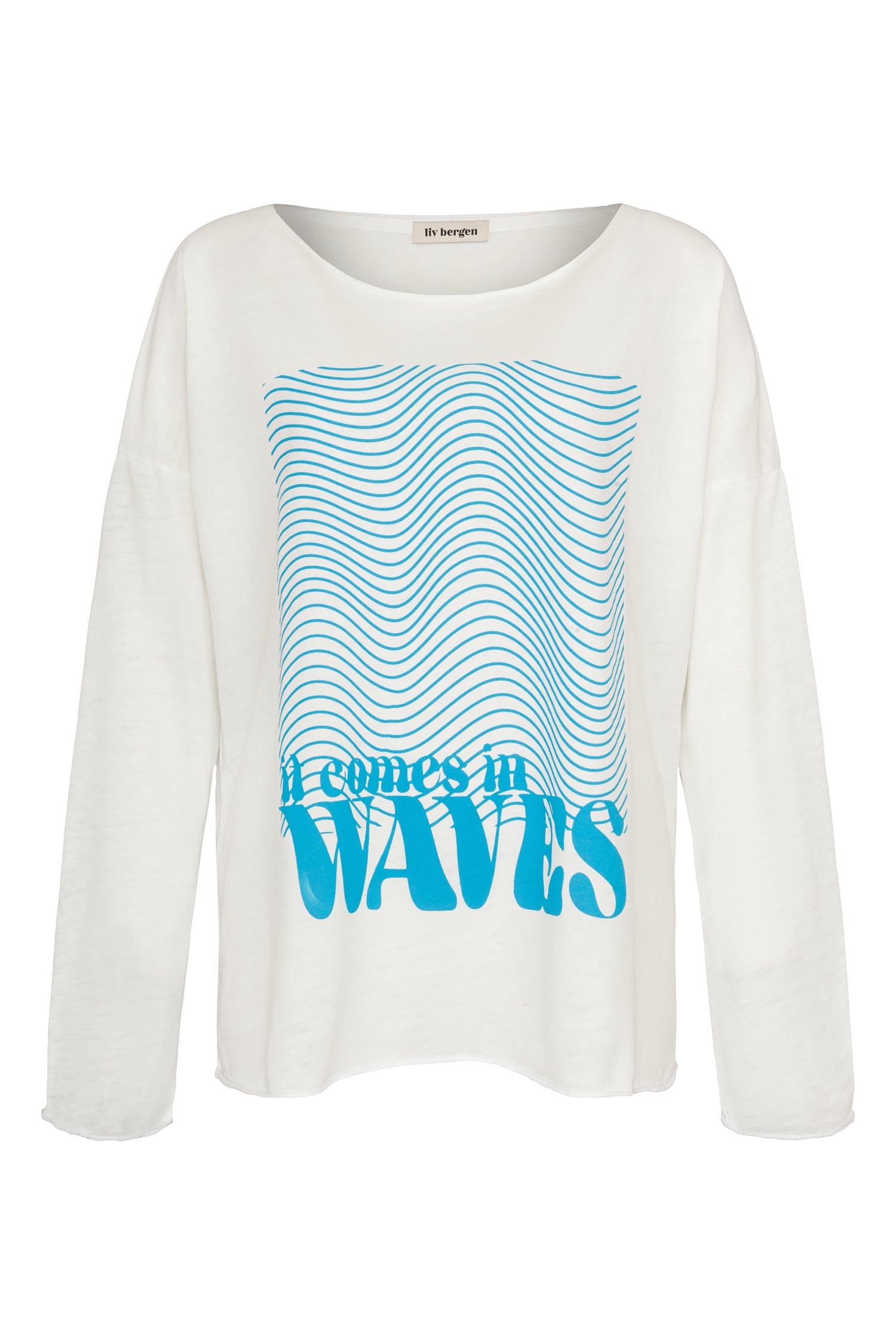 Liv Bergen Longsleeve Waves in white