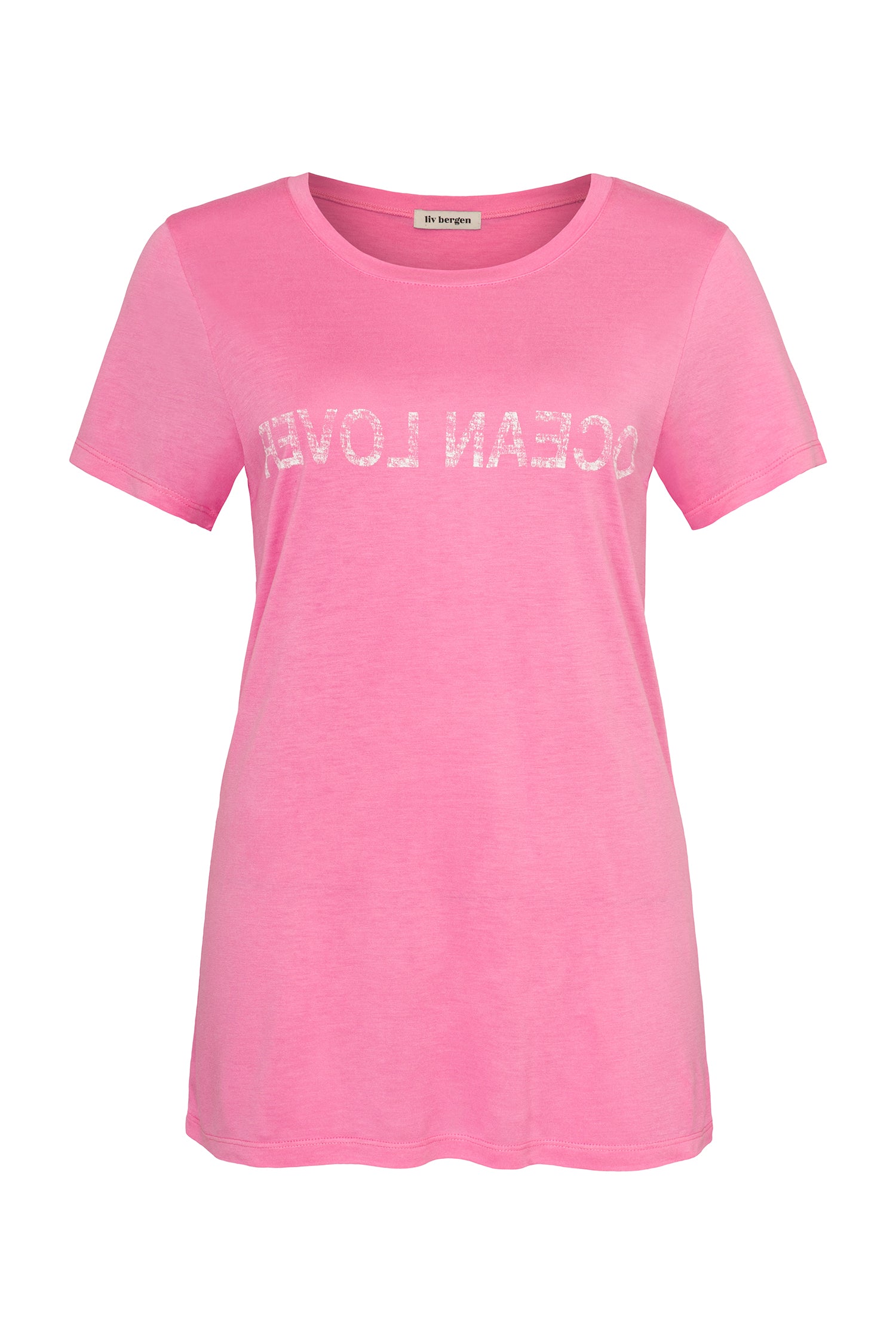 Liv Bergen T-Shirt Ocean Lover in neon pink