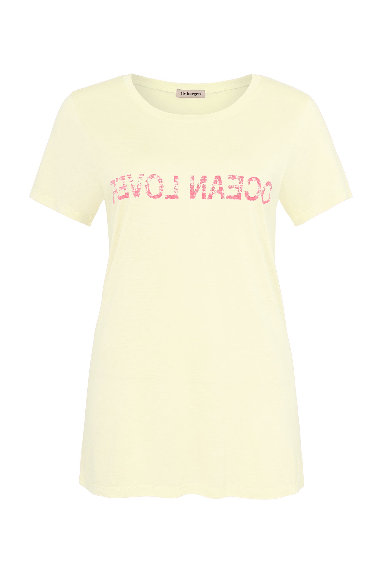 Liv Bergen T-Shirt Ocean Lover in sorbet yellow