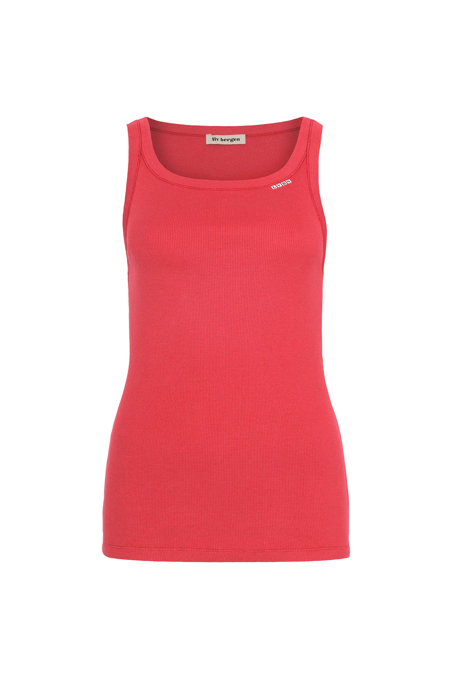 Liv Bergen Top Basic in rouge red