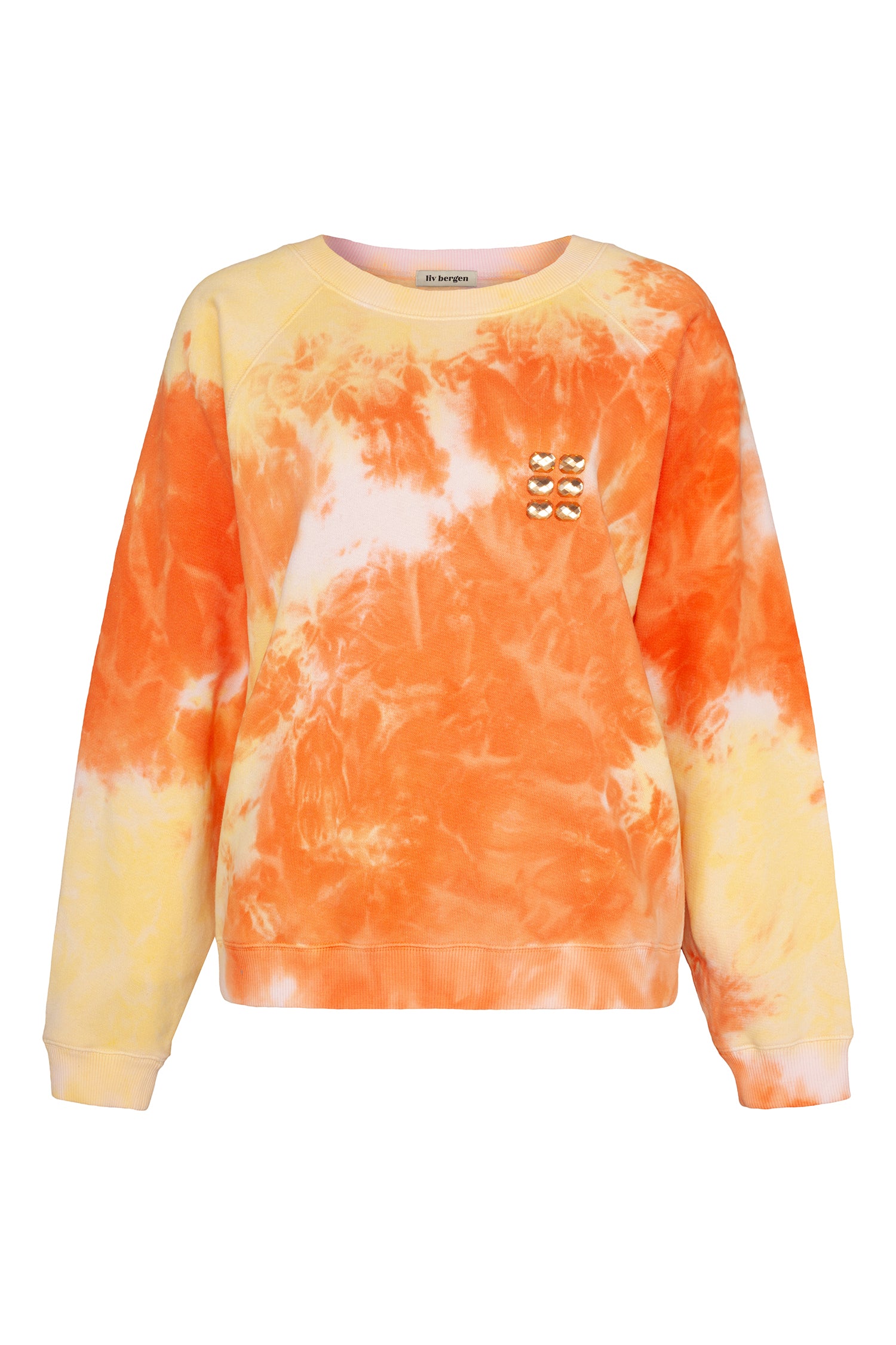 Liv Bergen Sweater Clouds in orange