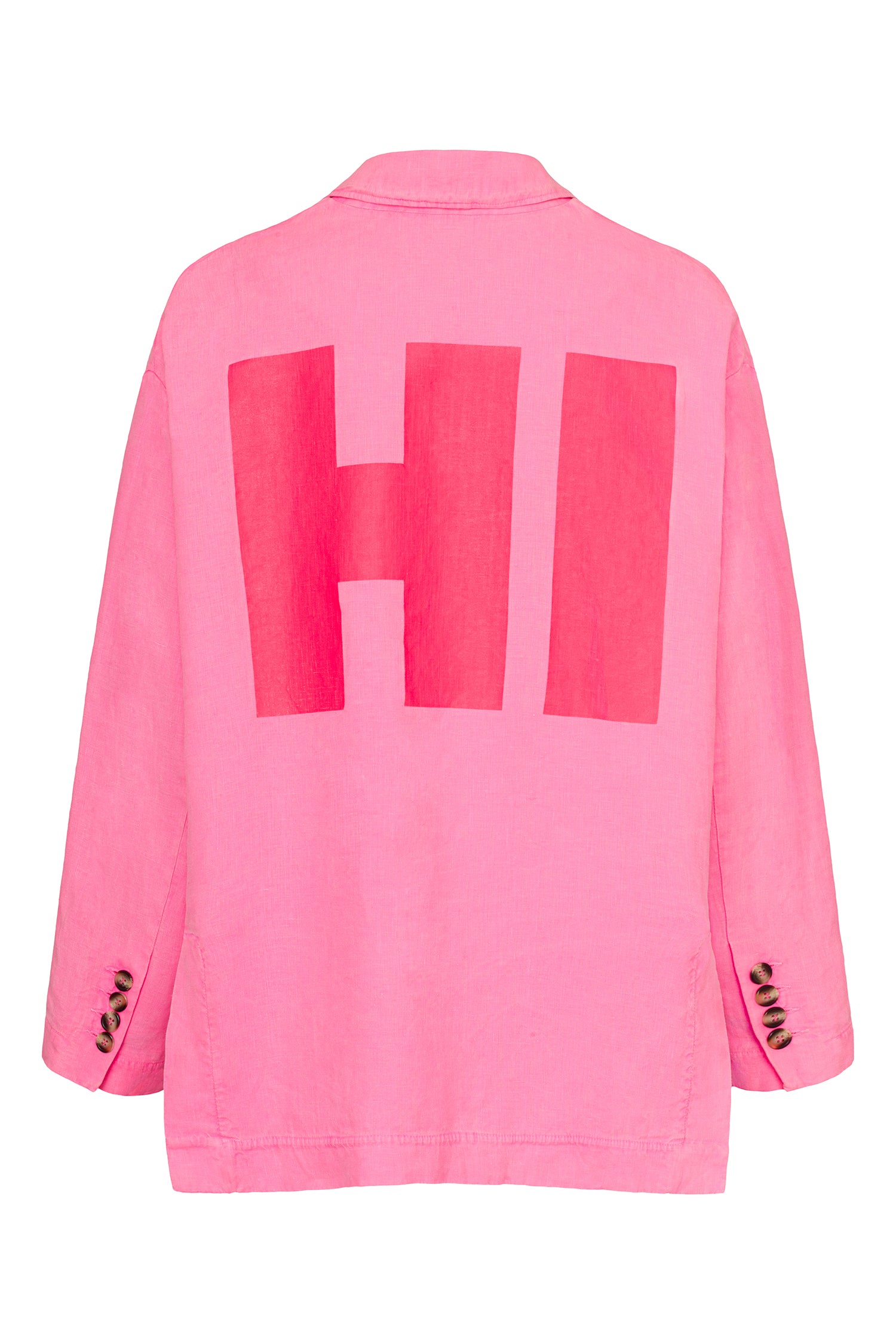 Liv Bergen Oversized Blazer HI in neon pink