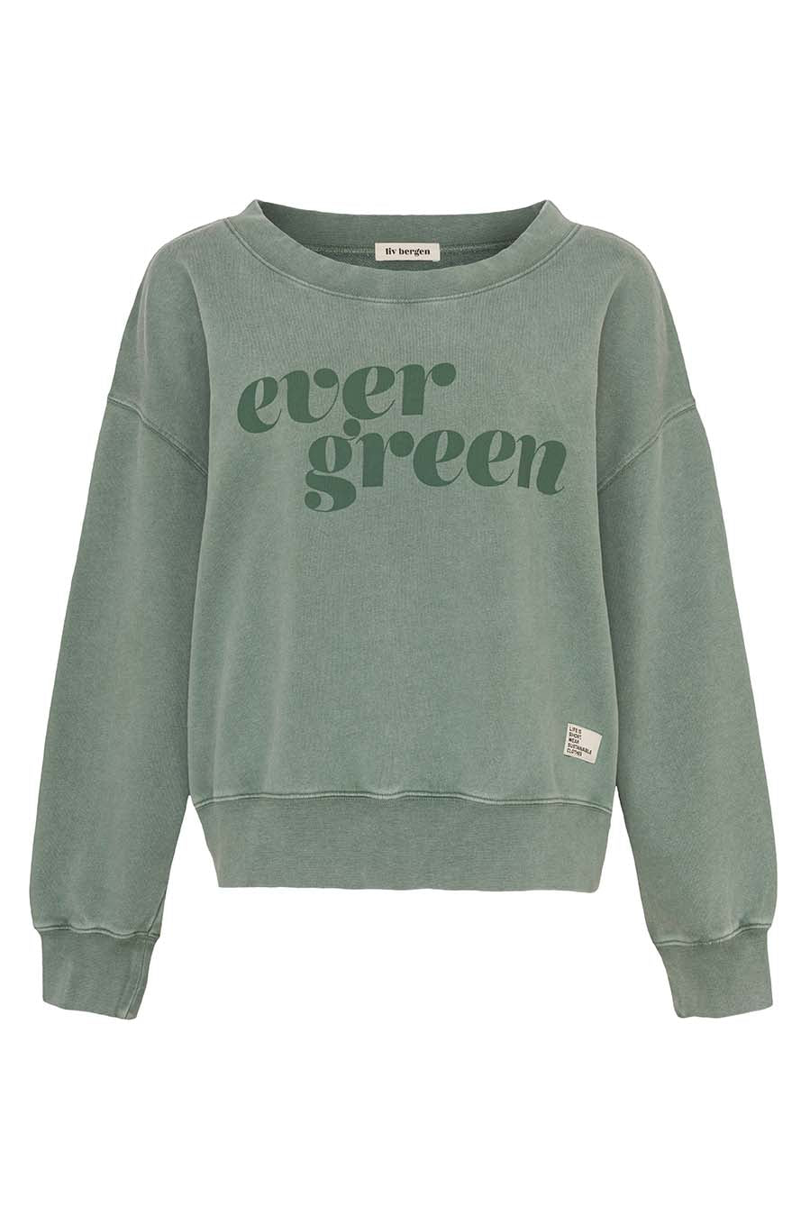 Liv Bergen Sweater evergreen in dusty green