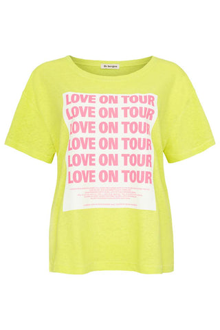 T-Shirt LOVE ON TOUR in citronella