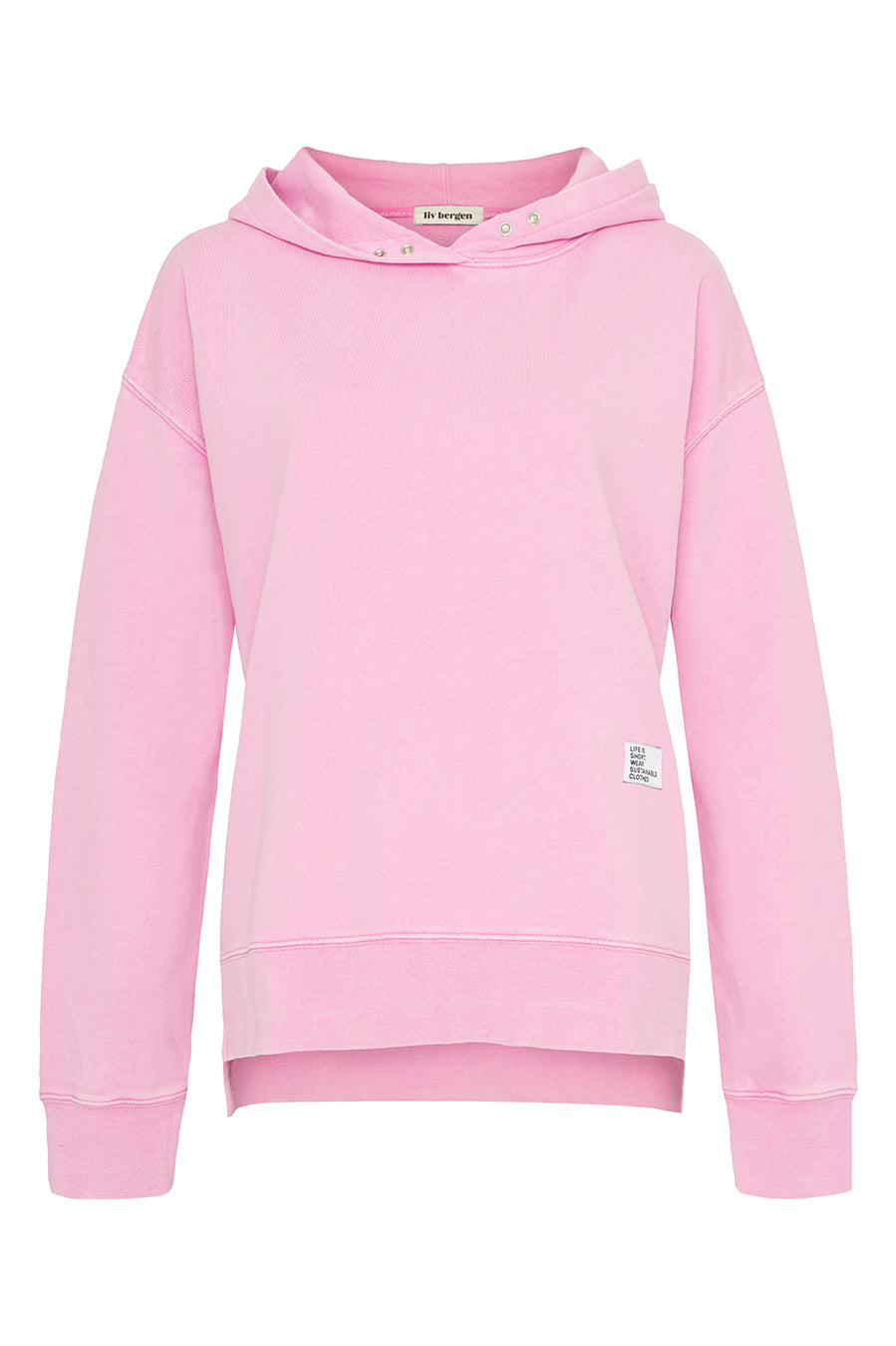 Liv Bergen Hoodie "100% Organic Cotton" in girly pink