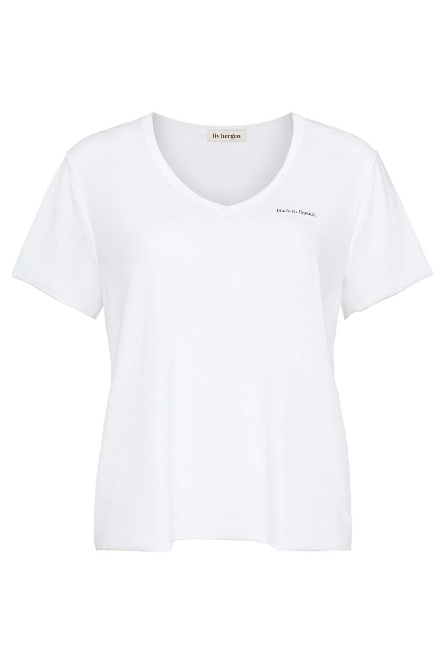 Liv Bergen T-Shirt Basics in optic white